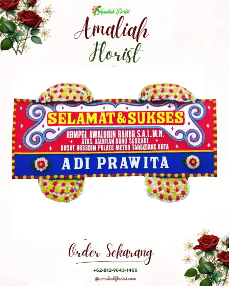 Papan Bunga Ucapan Selamat panumbangan